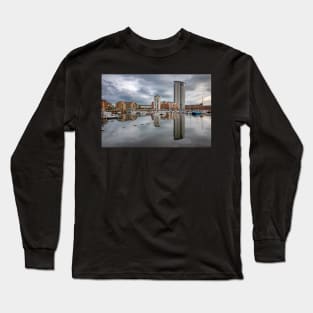 Swansea Marina, Swansea, Wales Long Sleeve T-Shirt